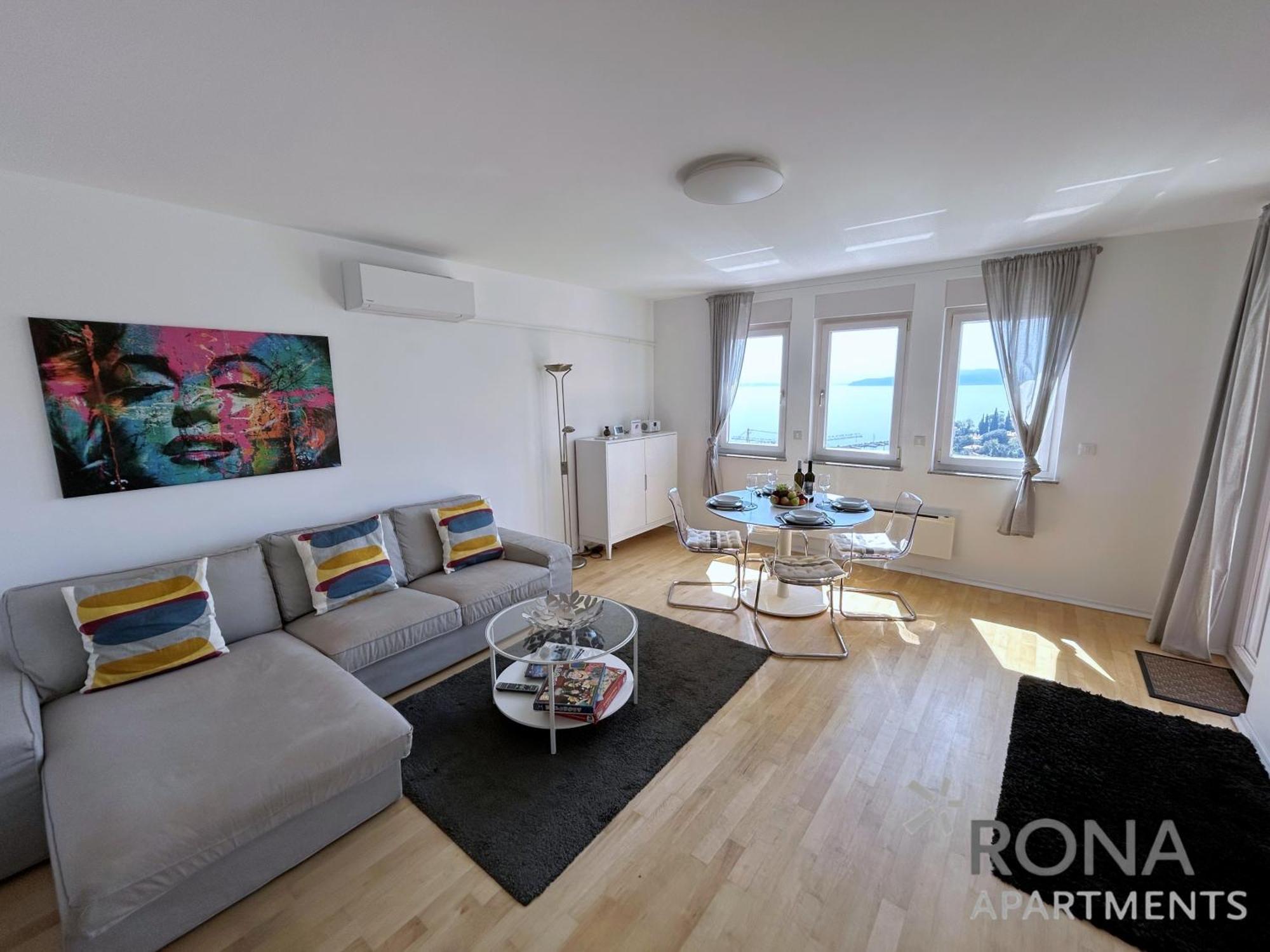 Rona Spacious Apartment With A Panoramic View Ičići 외부 사진